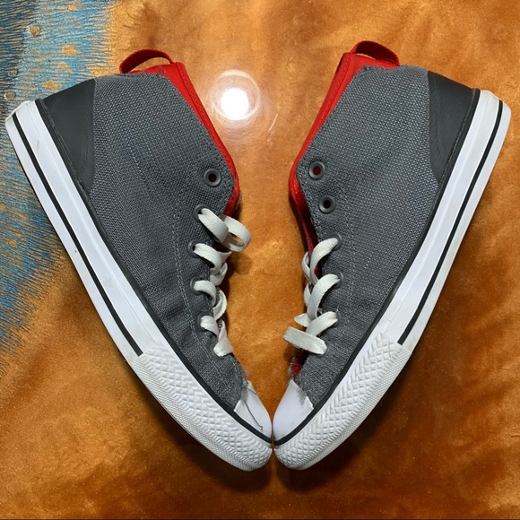 Converse All Stars Syde Street gray red black sneakers - Picture 5 of 9